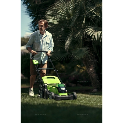 Аккумуляторная газонокосилка Greenworks G40LM41K5 Аккумуляторная газонокосилка Greenworks G40LM41K5