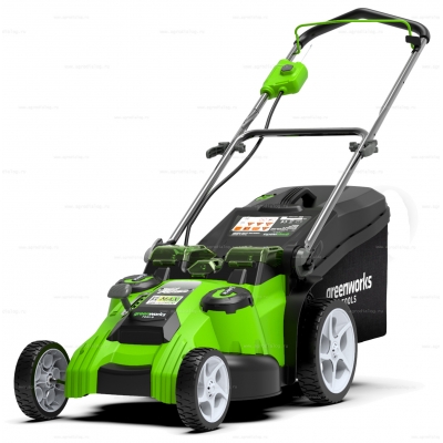 Аккумуляторная газонокосилка Greenworks G40LM49DBK4 Аккумуляторная газонокосилка Greenworks G40LM49DBK4