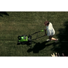 Аккумуляторная газонокосилка Greenworks GD40LM45K5 Аккумуляторная газонокосилка Greenworks GD40LM45K5