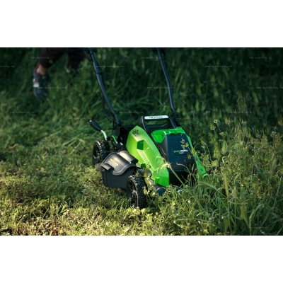 Аккумуляторная газонокосилка Greenworks GD40LM45K5 Аккумуляторная газонокосилка Greenworks GD40LM45K5