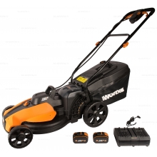 Аккумуляторная газонокосилка Worx WG744E Аккумуляторная газонокосилка Worx WG744E
