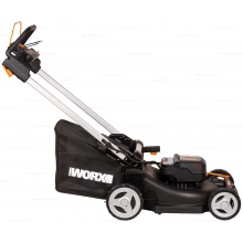 Аккумуляторная газонокосилка Worx WG749E Аккумуляторная газонокосилка Worx WG749E