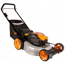 Аккумуляторная газонокосилка Worx WG751E Аккумуляторная газонокосилка Worx WG751E