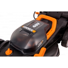 Аккумуляторная газонокосилка Worx WP770E Аккумуляторная газонокосилка Worx WP770E
