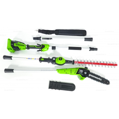 Аккумуляторный высоторез – ножницы Greenworks G40PSH Аккумуляторный высоторез – ножницы Greenworks G40PSH