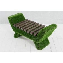 Лавочка из искусственной травы Barocco (темная) Лавочка из искусственной травы Barocco (темная)