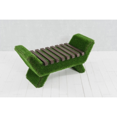 Лавочка из искусственной травы Barocco (темная) Лавочка из искусственной травы Barocco (темная)