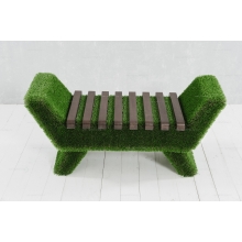 Лавочка из искусственной травы Barocco (темная) Лавочка из искусственной травы Barocco (темная)