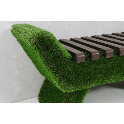 Лавочка из искусственной травы Barocco (темная) Лавочка из искусственной травы Barocco (темная)