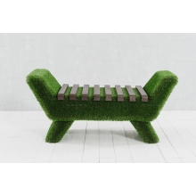 Лавочка из искусственной травы Barocco (темная) Лавочка из искусственной травы Barocco (темная)