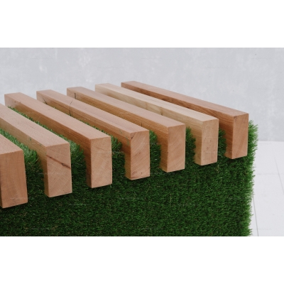 Лавочка из искусственной травы Sherwood с кашпо для цветов (светлая) Лавочка из искусственной травы Sherwood с кашпо для цветов (светлая)