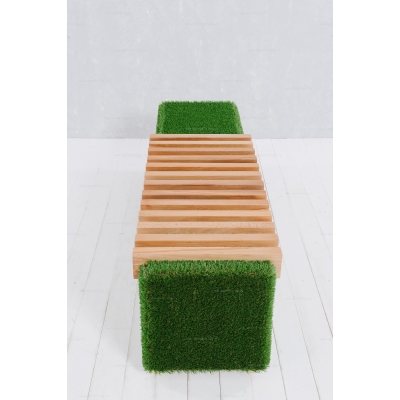 Лавочка из искусственной травы Sherwood (светлая) Лавочка из искусственной травы Sherwood (светлая)