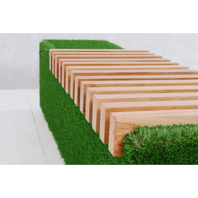 Лавочка из искусственной травы Sherwood (светлая) Лавочка из искусственной травы Sherwood (светлая)