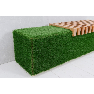 Лавочка из искусственной травы Sherwood (светлая) Лавочка из искусственной травы Sherwood (светлая)