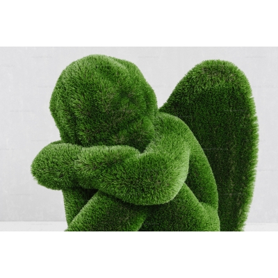 Садовая фигура из искусственной травы «Ангел на шаре» Садовая фигура из искусственной травы «Ангел на шаре»