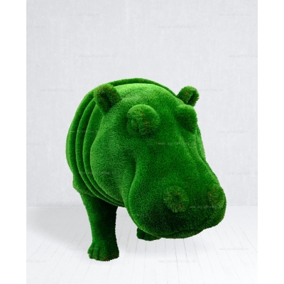 Садовая фигура из искусственной травы «Бегемот» Садовая фигура из искусственной травы «Бегемот»