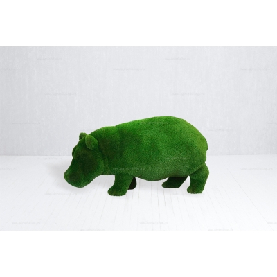 Садовая фигура из искусственной травы «Бегемотик» Садовая фигура из искусственной травы «Бегемотик»