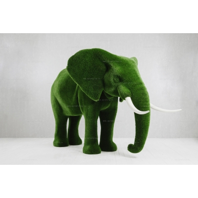 Садовая фигура из искусственной травы «Большой слон» Садовая фигура из искусственной травы «Большой слон»