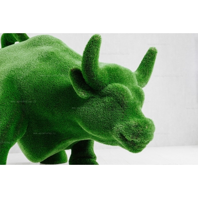 Садовая фигура из искусственной травы «Бык» Садовая фигура из искусственной травы «Бык»