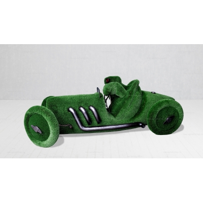 Садовая фигура из искусственной травы «Черепаха в гоночном болиде» Садовая фигура из искусственной травы «Черепаха в гоночном болиде»