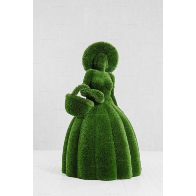 Садовая фигура из искусственной травы «Дама с цветочной корзиной» Садовая фигура из искусственной травы «Дама с цветочной корзиной»