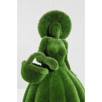 Садовая фигура из искусственной травы «Дама с цветочной корзиной» Садовая фигура из искусственной травы «Дама с цветочной корзиной»