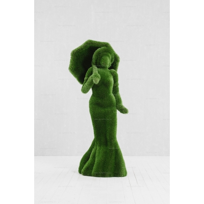 Садовая фигура из искусственной травы «Дама с зонтом» Садовая фигура из искусственной травы «Дама с зонтом»