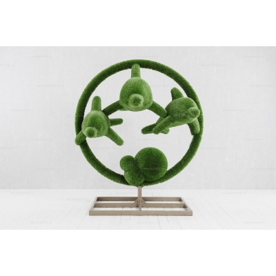 Садовая фигура из искусственной травы «Дельфины» Садовая фигура из искусственной травы «Дельфины»