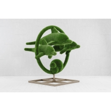 Садовая фигура из искусственной травы «Дельфины» Садовая фигура из искусственной травы «Дельфины»