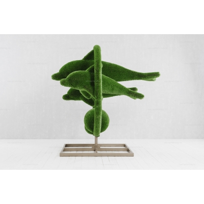 Садовая фигура из искусственной травы «Дельфины» Садовая фигура из искусственной травы «Дельфины»