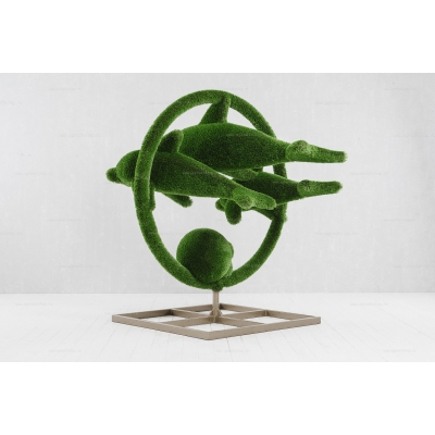 Садовая фигура из искусственной травы «Дельфины» Садовая фигура из искусственной травы «Дельфины»