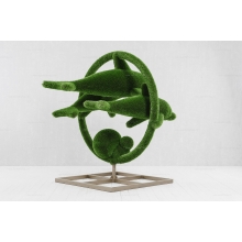 Садовая фигура из искусственной травы «Дельфины» Садовая фигура из искусственной травы «Дельфины»