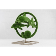 Садовая фигура из искусственной травы «Дельфины» Садовая фигура из искусственной травы «Дельфины»