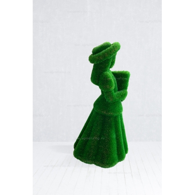 Садовая фигура из искусственной травы «Девочка с букетом цветов» Садовая фигура из искусственной травы «Девочка с букетом цветов»