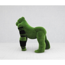 Садовая фигура из искусственной травы «Горилла: микс черного и зеленого газона» Садовая фигура из искусственной травы «Горилла: микс черного и зеленого газона»