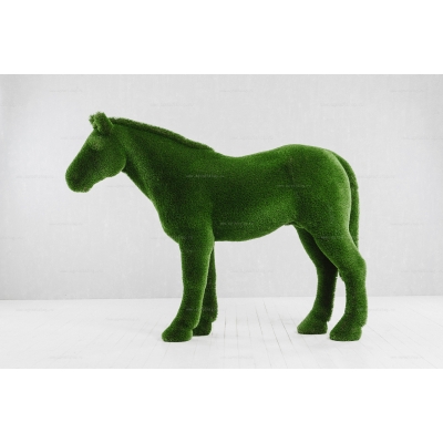 Садовая фигура из искусственной травы «Лошадь» Садовая фигура из искусственной травы «Лошадь»