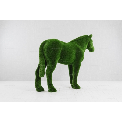 Садовая фигура из искусственной травы «Лошадь» Садовая фигура из искусственной травы «Лошадь»