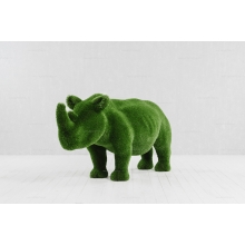 Садовая фигура из искусственной травы «Малый носорог»