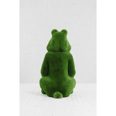 Садовая фигура из искусственной травы «Медведь с кашпо для цветов» Садовая фигура из искусственной травы «Медведь с кашпо для цветов»