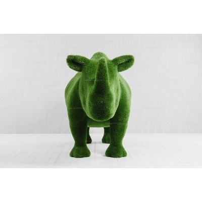 Садовая фигура из искусственной травы «Носорог» Садовая фигура из искусственной травы «Носорог»