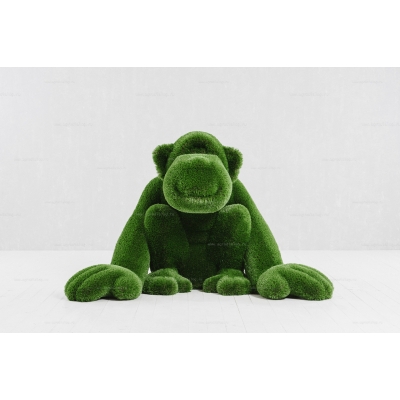 Садовая фигура из искусственной травы «Обезьяна» Садовая фигура из искусственной травы «Обезьяна»