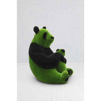 Садовая фигура из искусственной травы «Панда: микс черного и зеленого газона» Садовая фигура из искусственной травы «Панда: микс черного и зеленого газона»