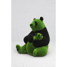 Садовая фигура из искусственной травы «Панда: микс черного и зеленого газона» Садовая фигура из искусственной травы «Панда: микс черного и зеленого газона»