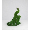 Садовая фигура из искусственной травы «Павлин на вазоне»