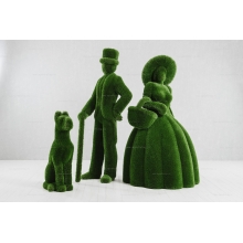 Садовые фигуры из искусственной травы «Дама с корзиной и джентльмен с собакой» Садовые фигуры из искусственной травы «Дама с корзиной и джентльмен с собакой»