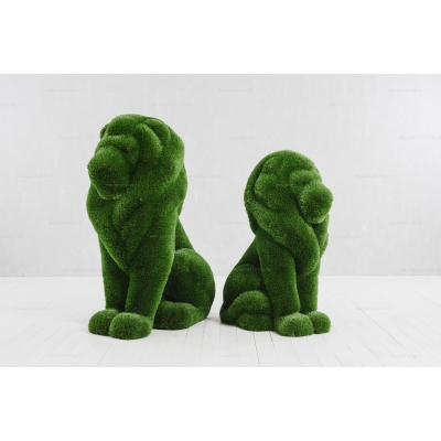 Садовые фигуры из искусственной травы «Два льва» Садовые фигуры из искусственной травы «Два льва»