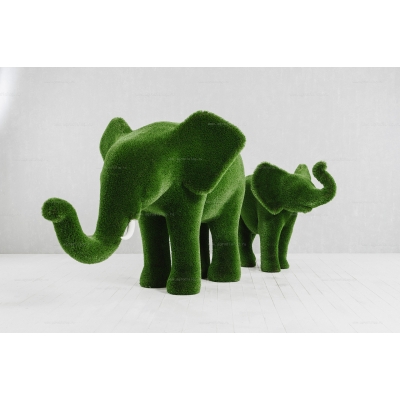 Садовые фигуры из искусственной травы «Два слона» Садовые фигуры из искусственной травы «Два слона»