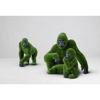 Садовые фигуры из искусственной травы «Гориллы» Садовые фигуры из искусственной травы «Гориллы»