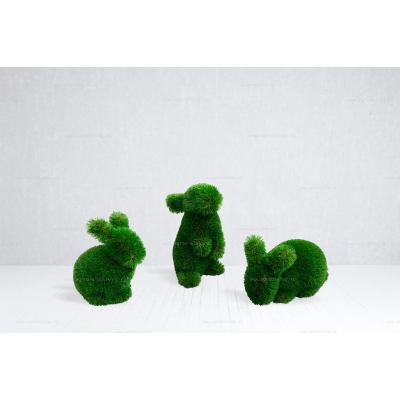 Садовые фигуры из искусственной травы «Крольчата» Садовые фигуры из искусственной травы «Крольчата»
