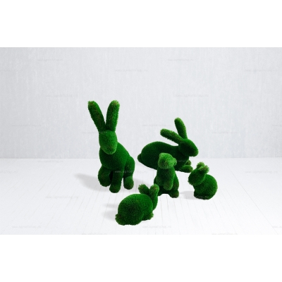 Садовые фигуры из искусственной травы «Кролики и крольчата» Садовые фигуры из искусственной травы «Кролики и крольчата»